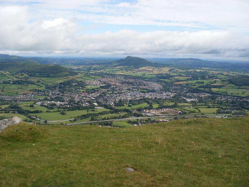  View of Abergavenny from the Blorenge 