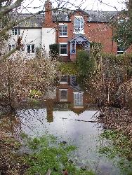  Our front ditch and door almost meet! 